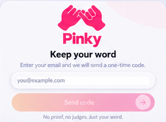 Pinky sign in