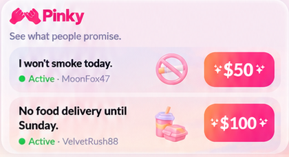 Pinky feed screen